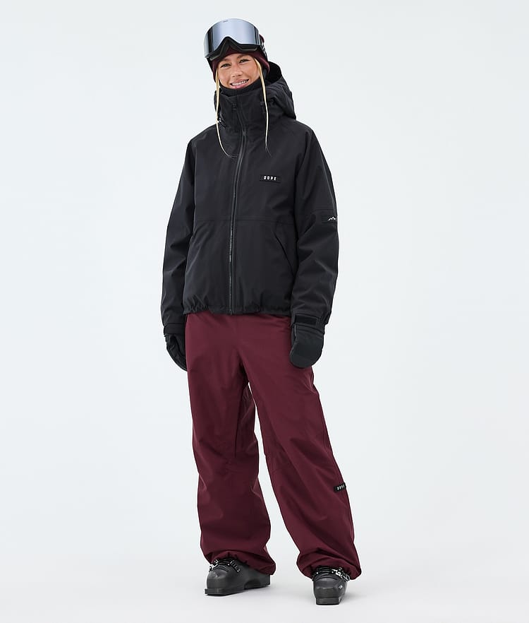 Dope Big W Lasketteluhousut Naiset Burgundy, Image 2 of 5