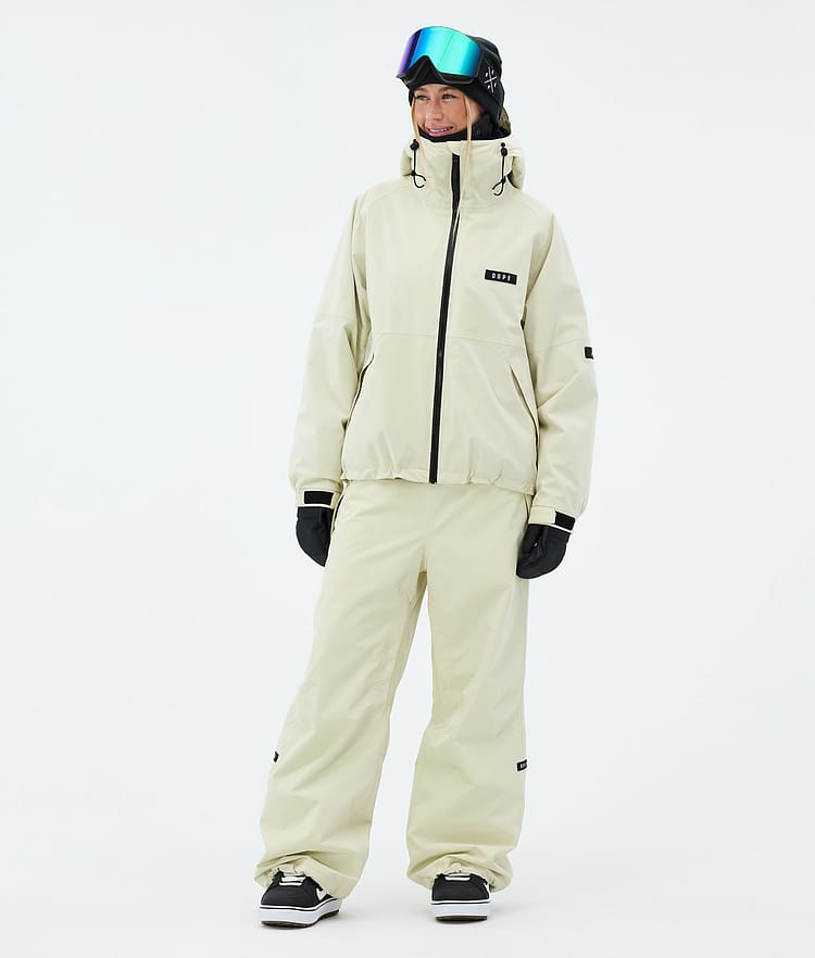 Dope Big W Lumilautailuhousut Naiset Dirty White, Kuva 2 / 5