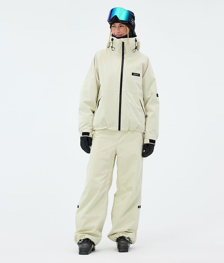 Dope Big W Lasketteluhousut Naiset Dirty White, Kuva 2 / 5