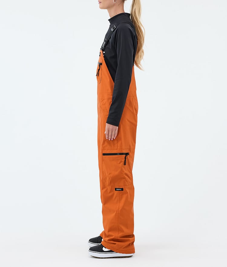 Dope Vertex W Lumilautailuhousut Naiset Burned Orange, Image 3 of 7