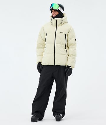 Dope Puffer Laskettelu Outfit Dirty White/Black