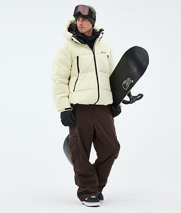 Dope Puffer Lumilautailu Outfit Dirty White/Dark Brown