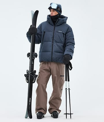 Dope Puffer Laskettelu Outfit Metal Blue/Walnut