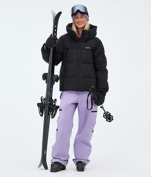 Dope Puffer W Laskettelu Outfit Black/Faded Violet