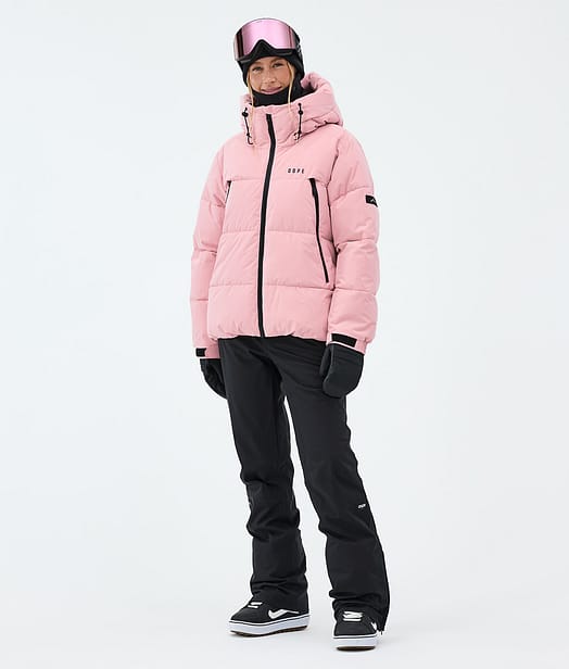 Dope Puffer W Lumilautailu Outfit Soft Pink/Black