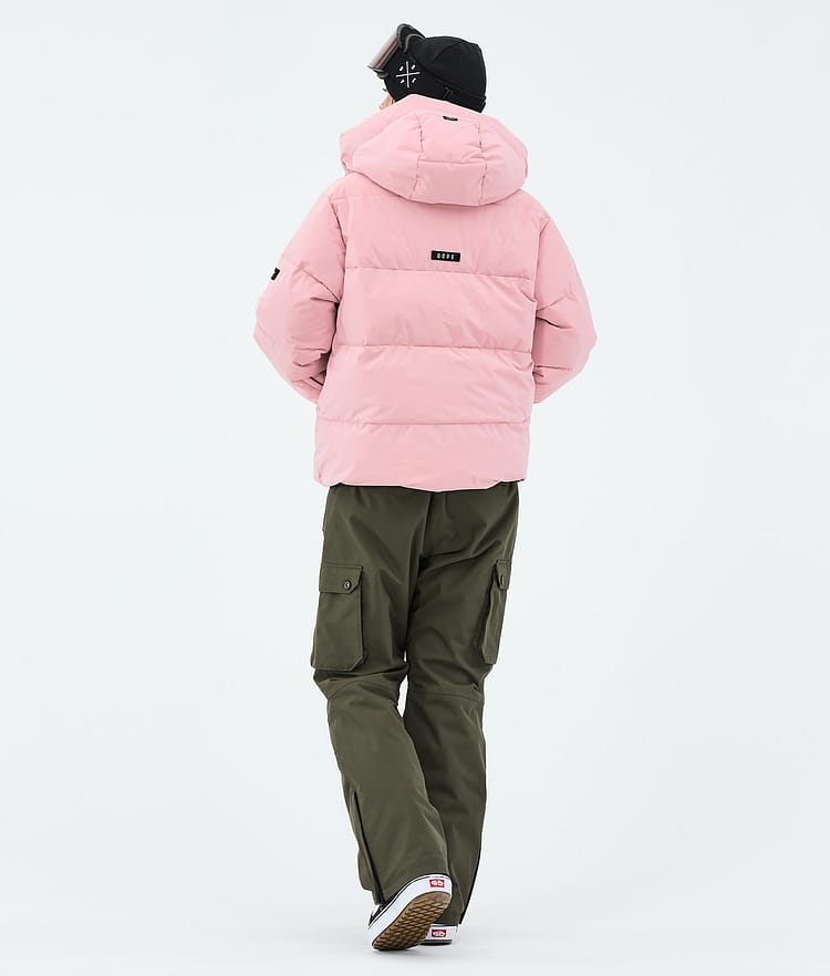 Dope Puffer W Lumilautailu Outfit Naiset Soft Pink/Olive Green, Image 2 of 2