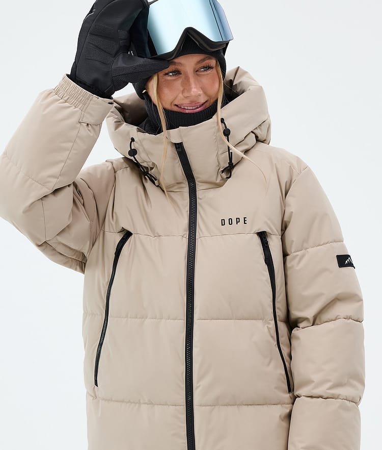 Dope Puffer W Lumilautailutakki Naiset Sand, Image 4 of 8