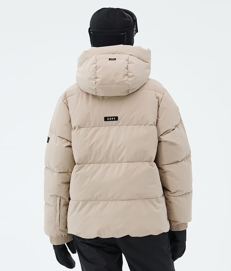 Dope Puffer W Lumilautailutakki Naiset Sand, Image 6 of 8