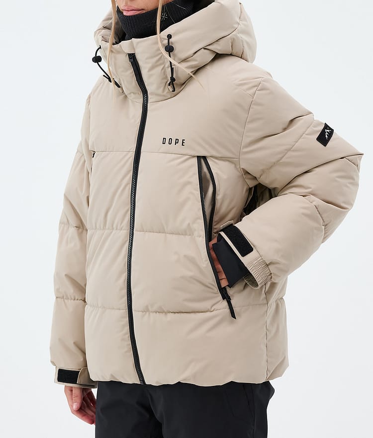 Dope Puffer W Lumilautailutakki Naiset Sand, Image 7 of 8