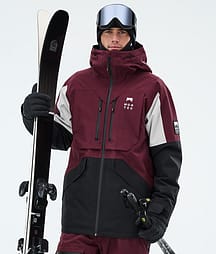 Montec Arch Laskettelutakki Miehet Burgundy/Light Grey/Black