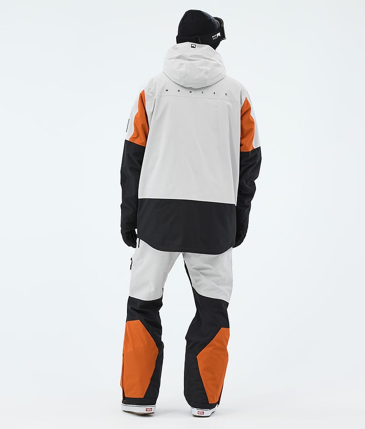 Montec Arch Lumilautailutakki Miehet Light Grey/Burned Orange/Black, Image 3 of 9