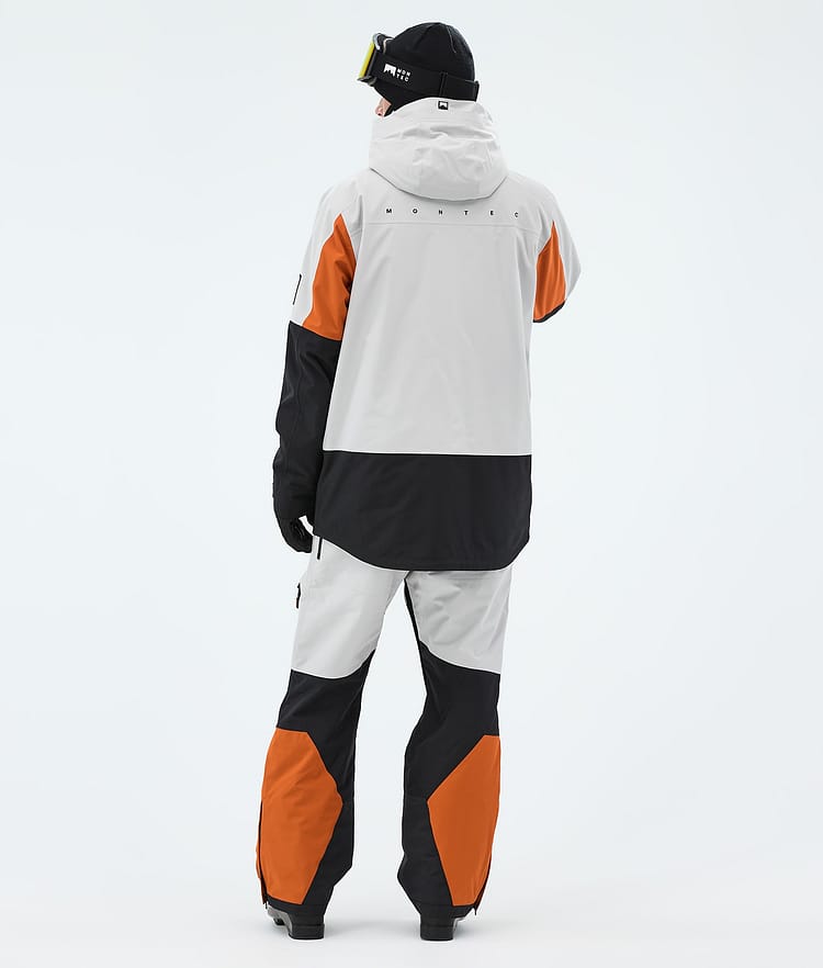 Montec Arch Laskettelutakki Miehet Light Grey/Burned Orange/Black, Image 3 of 9
