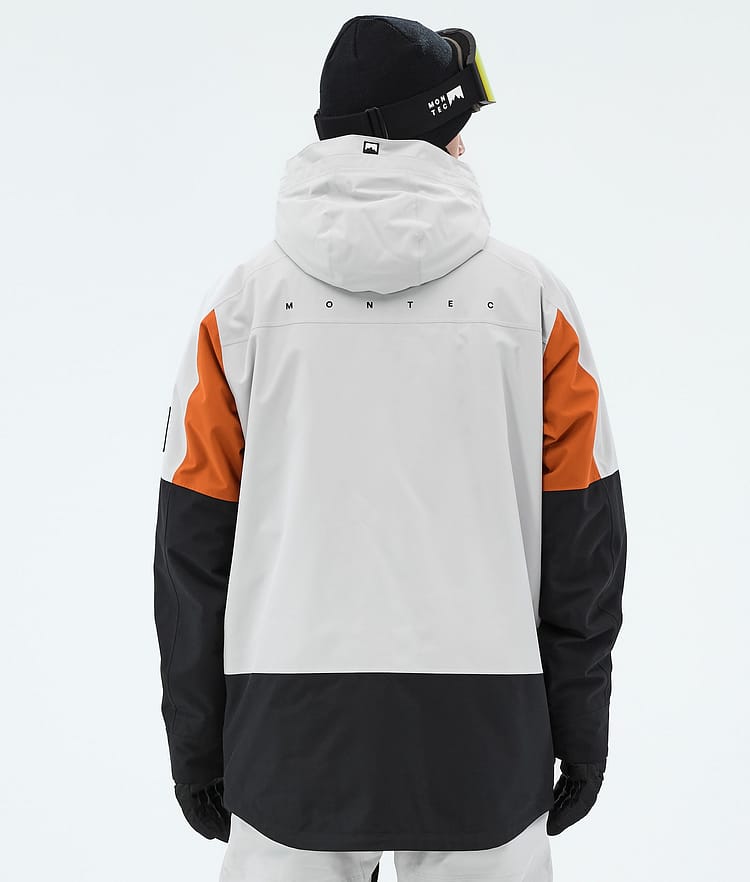 Montec Arch Laskettelutakki Miehet Light Grey/Burned Orange/Black, Image 6 of 9