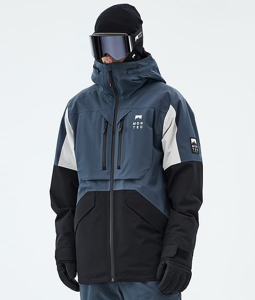 Montec Arch Lumilautailutakki Miehet Metal Blue/Light Grey/Black
