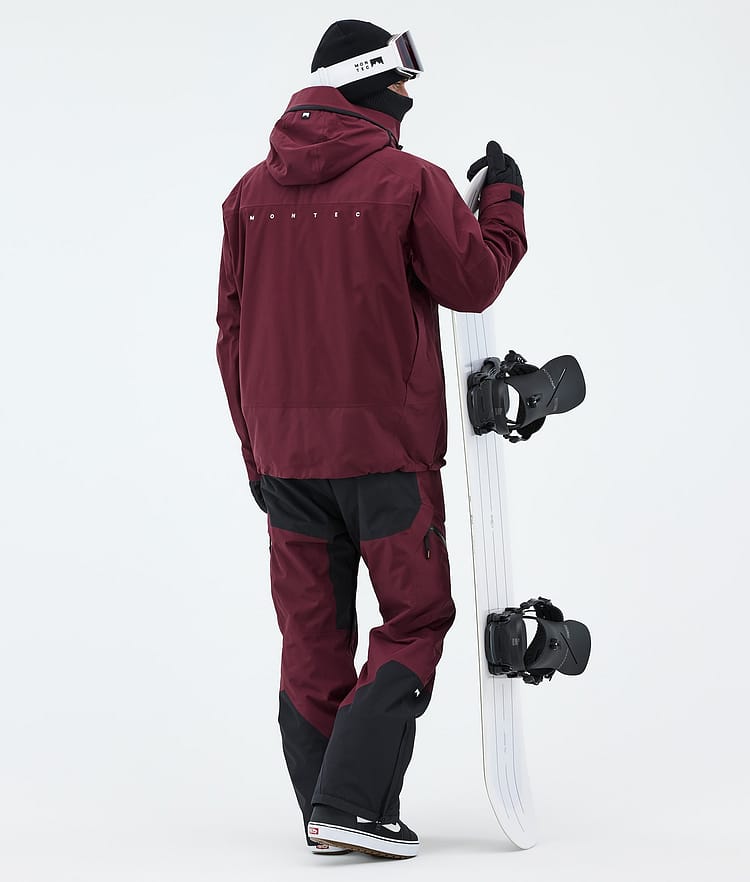 Montec Oracle Lumilautailutakki Miehet Burgundy, Image 3 of 9