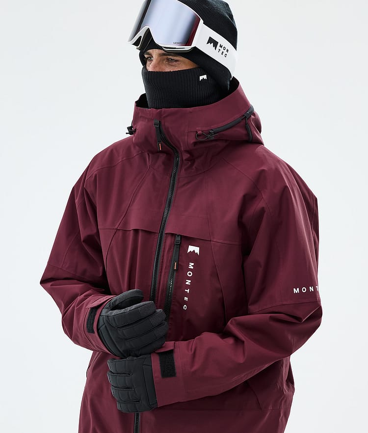 Montec Oracle Lumilautailutakki Miehet Burgundy, Image 4 of 9