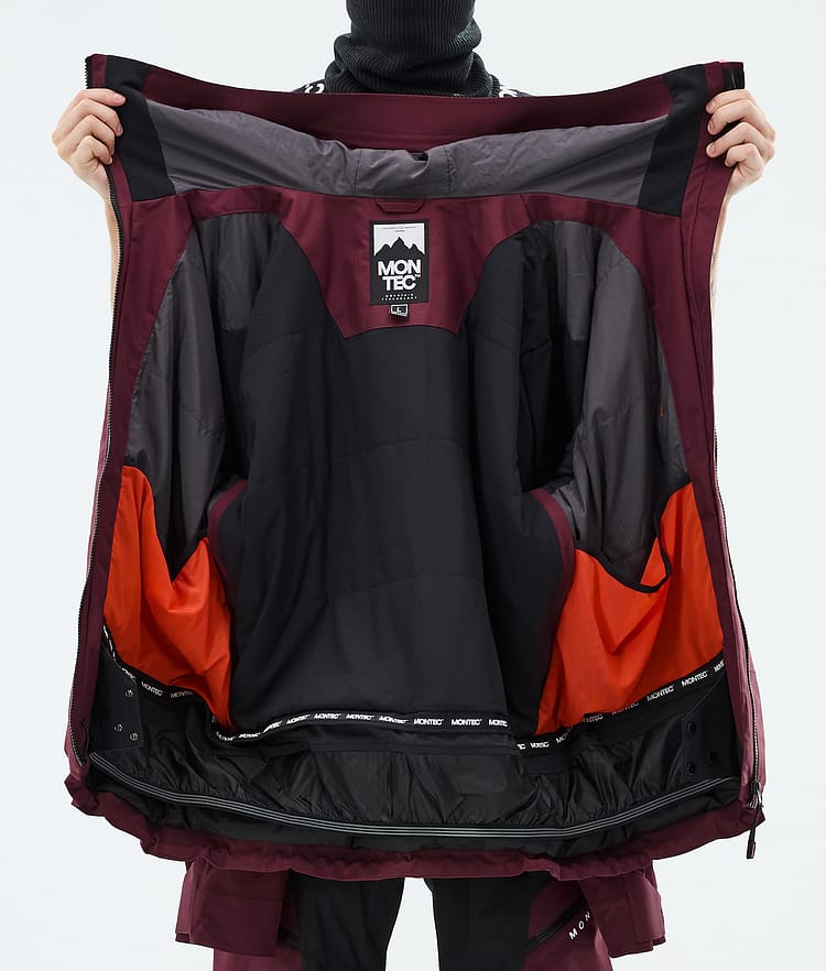 Montec Oracle Lumilautailutakki Miehet Burgundy, Image 9 of 9