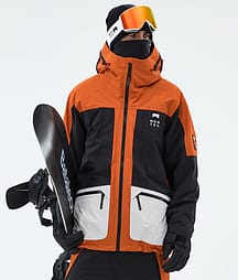 Montec Morpheus Lumilautailutakki Miehet Burned Orange/Black/Light Grey