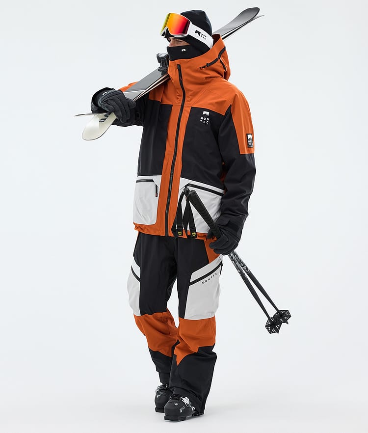 Montec Morpheus Laskettelutakki Miehet Burned Orange/Black/Light Grey, Image 2 of 9