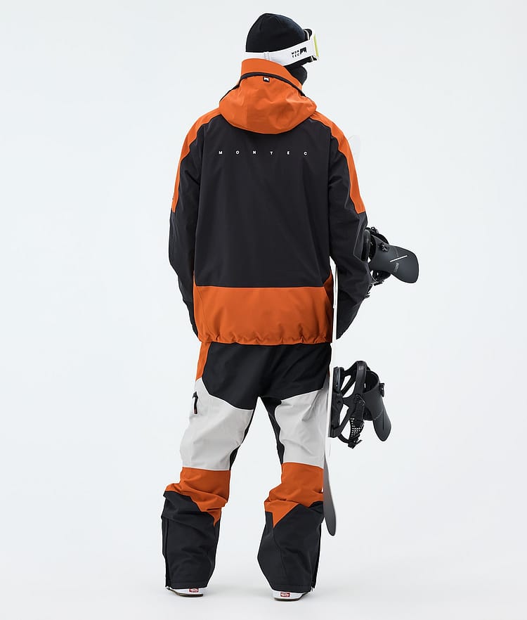 Montec Morpheus Lumilautailutakki Miehet Burned Orange/Black/Light Grey, Image 3 of 9