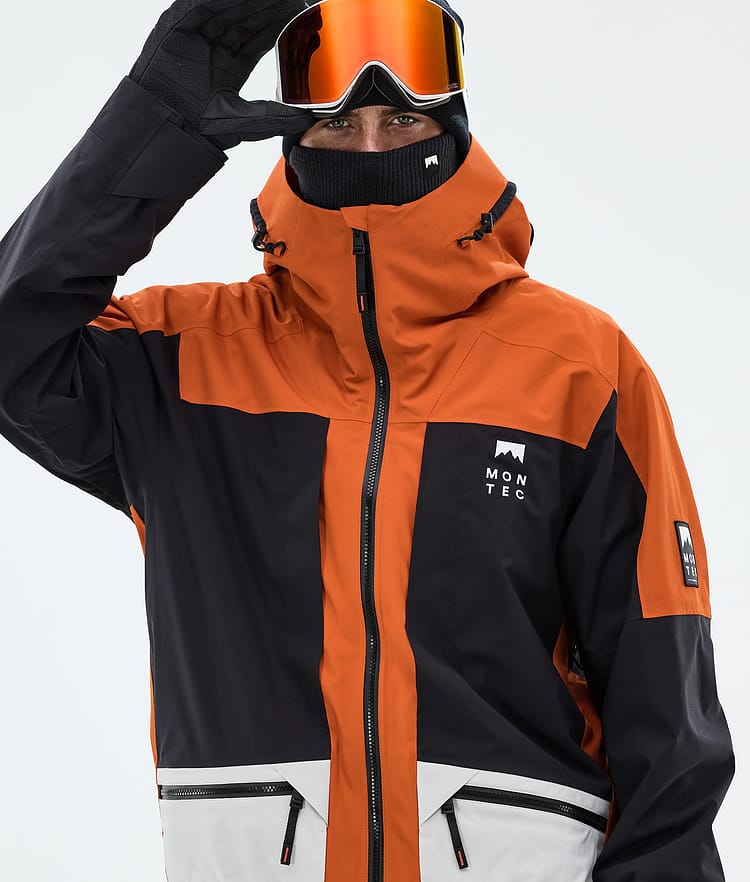 Montec Morpheus Lumilautailutakki Miehet Burned Orange/Black/Light Grey, Image 4 of 9