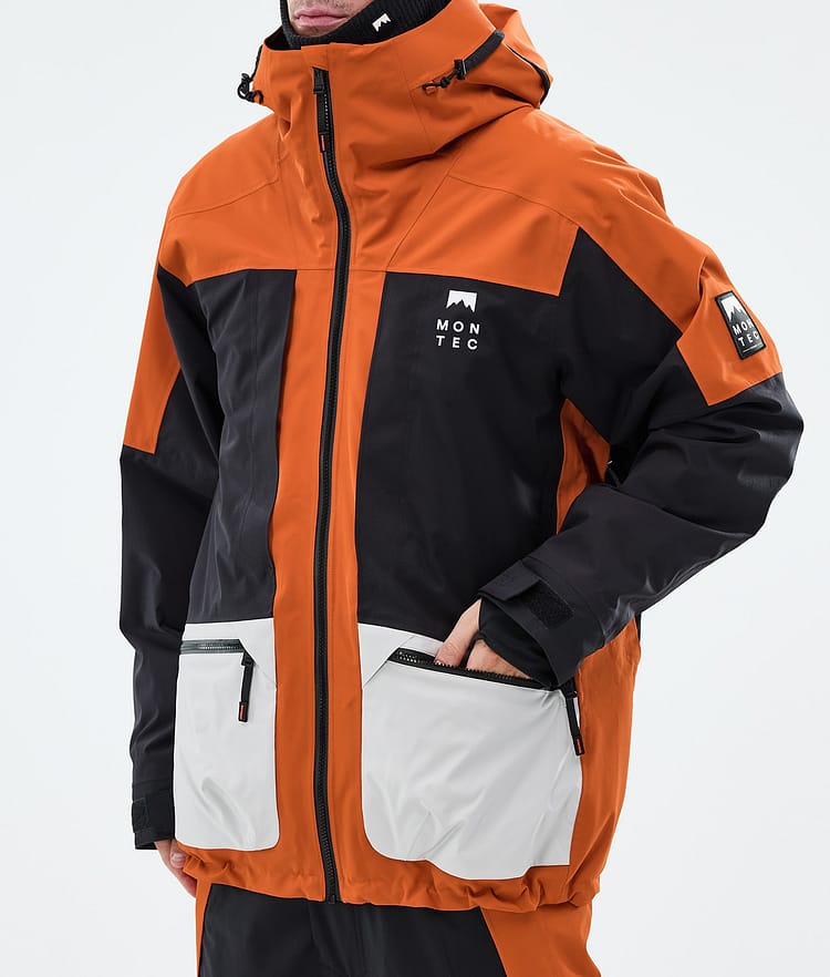Montec Morpheus Lumilautailutakki Miehet Burned Orange/Black/Light Grey, Image 7 of 9
