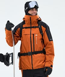 Montec Oracle Lumilautailutakki Miehet Burned Orange/Black