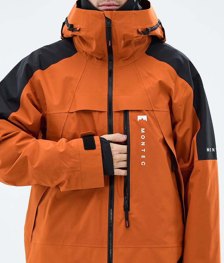 Montec Oracle Lumilautailutakki Miehet Burned Orange/Black, Image 8 of 9