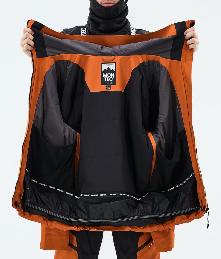 Montec Oracle Lumilautailutakki Miehet Burned Orange/Black, Image 9 of 9