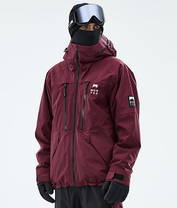 Montec Sentinel Lumilautailutakki Burgundy