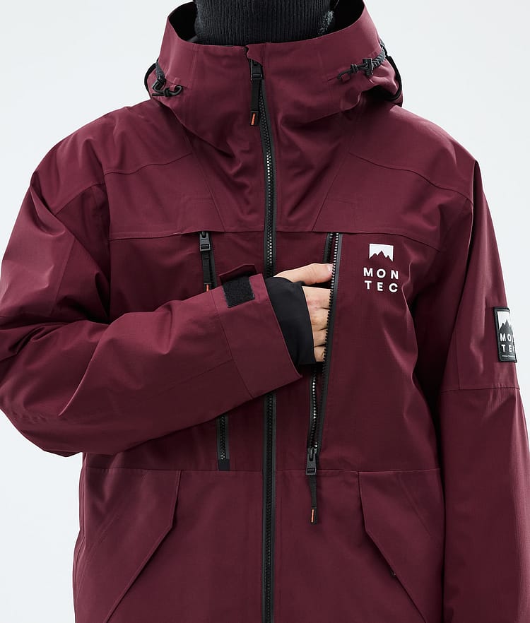 Montec Sentinel Lumilautailutakki Miehet Burgundy, Image 8 of 9