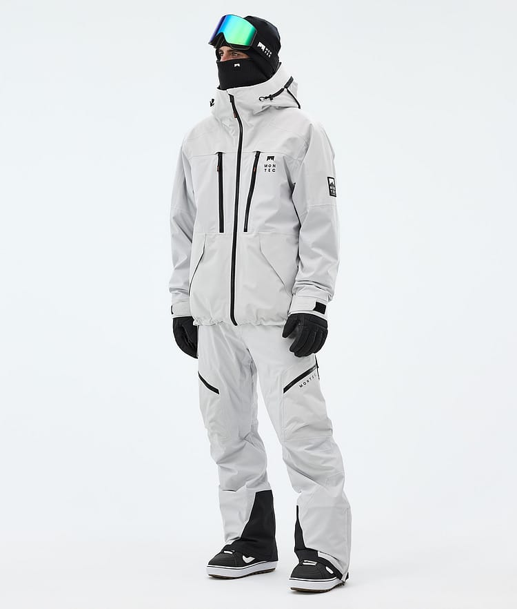 Montec Sentinel Lumilautailutakki Miehet Light Grey, Image 2 of 9