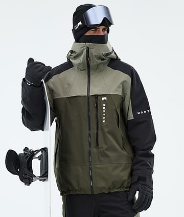 Montec Oracle Lumilautailutakki Greenish/Black/Olive Green