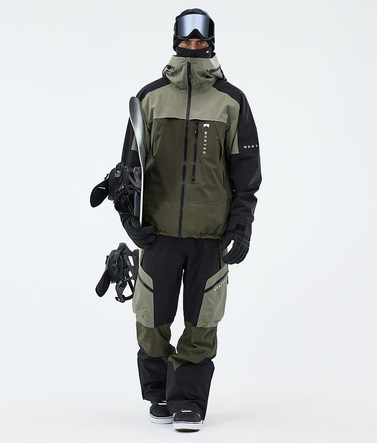 Montec Oracle Lumilautailutakki Miehet Greenish/Black/Olive Green, Image 2 of 9