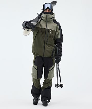 Montec Oracle Laskettelu Outfit Greenish/Black/Olive Green