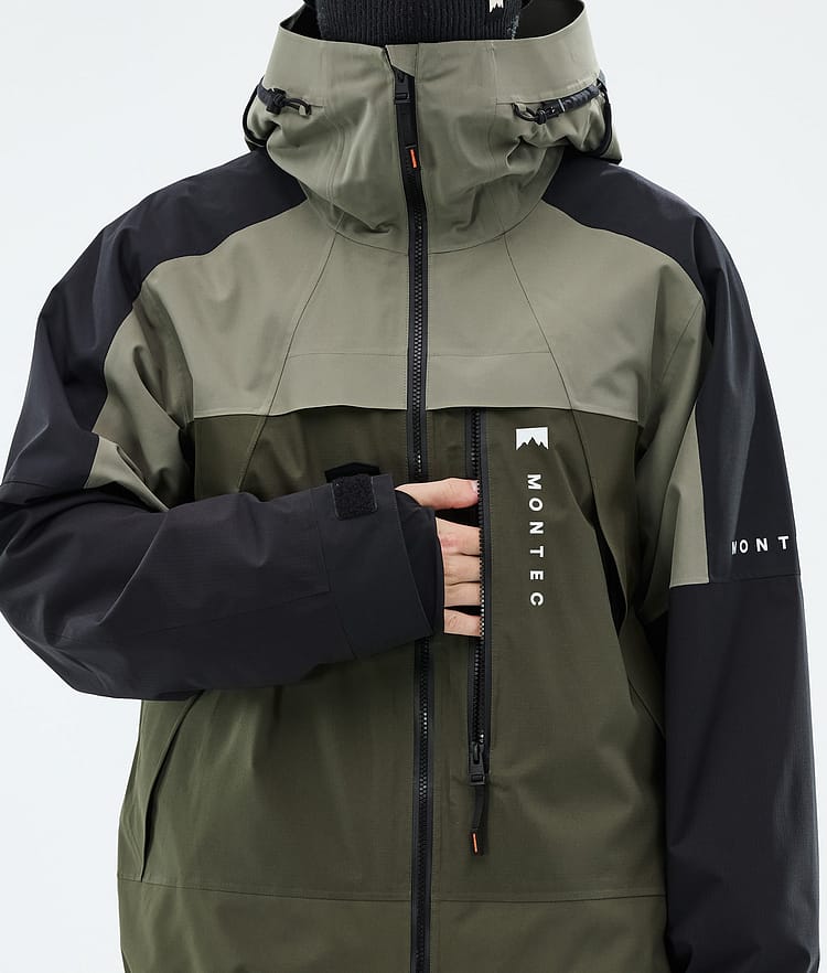 Montec Oracle Lumilautailutakki Miehet Greenish/Black/Olive Green, Image 8 of 9