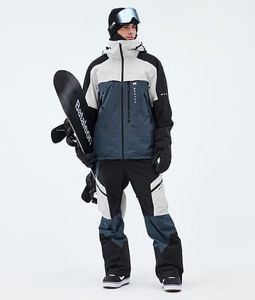 Montec Oracle Lumilautailu Outfit Light Grey/Black/Metal Blue