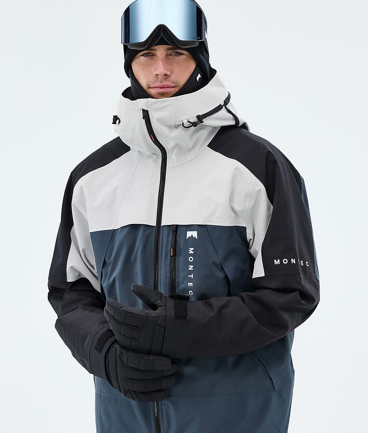 Montec Oracle Laskettelutakki Miehet Light Grey/Black/Metal Blue, Image 4 of 9