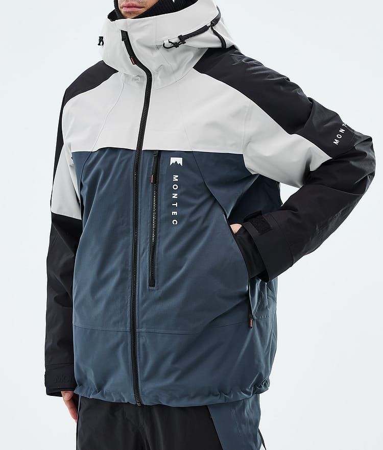 Montec Oracle Lumilautailutakki Miehet Light Grey/Black/Metal Blue, Image 7 of 9