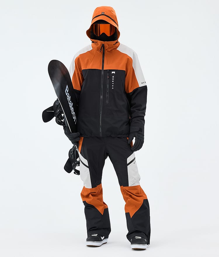Montec Oracle Lumilautailutakki Miehet Burned Orange/Light Grey/Black, Image 2 of 9