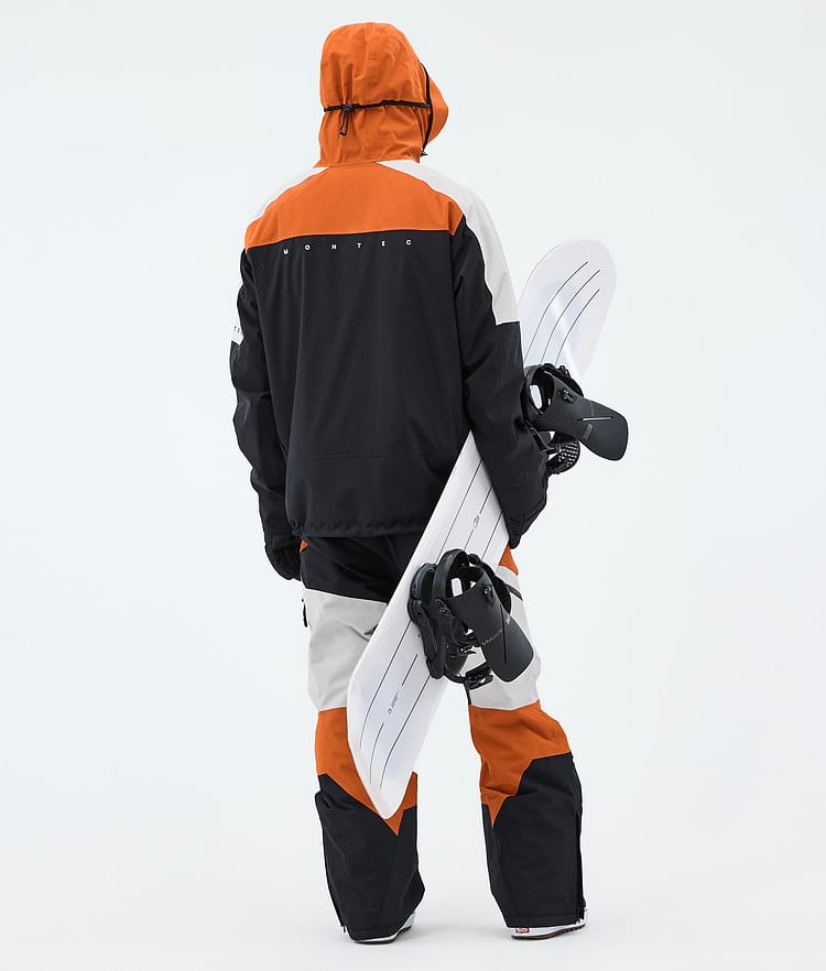 Montec Oracle Lumilautailutakki Miehet Burned Orange/Light Grey/Black, Image 3 of 9