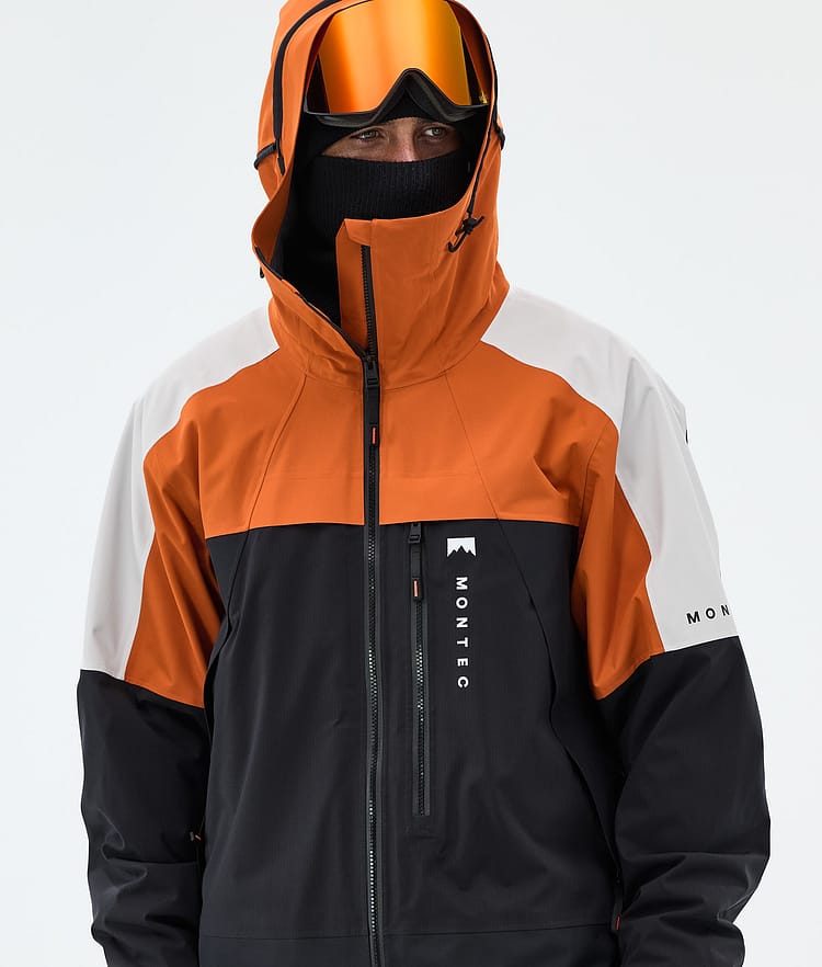 Montec Oracle Laskettelutakki Miehet Burned Orange/Light Grey/Black, Image 4 of 9