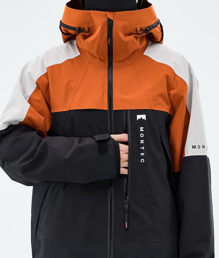 Montec Oracle Laskettelutakki Miehet Burned Orange/Light Grey/Black, Image 8 of 9