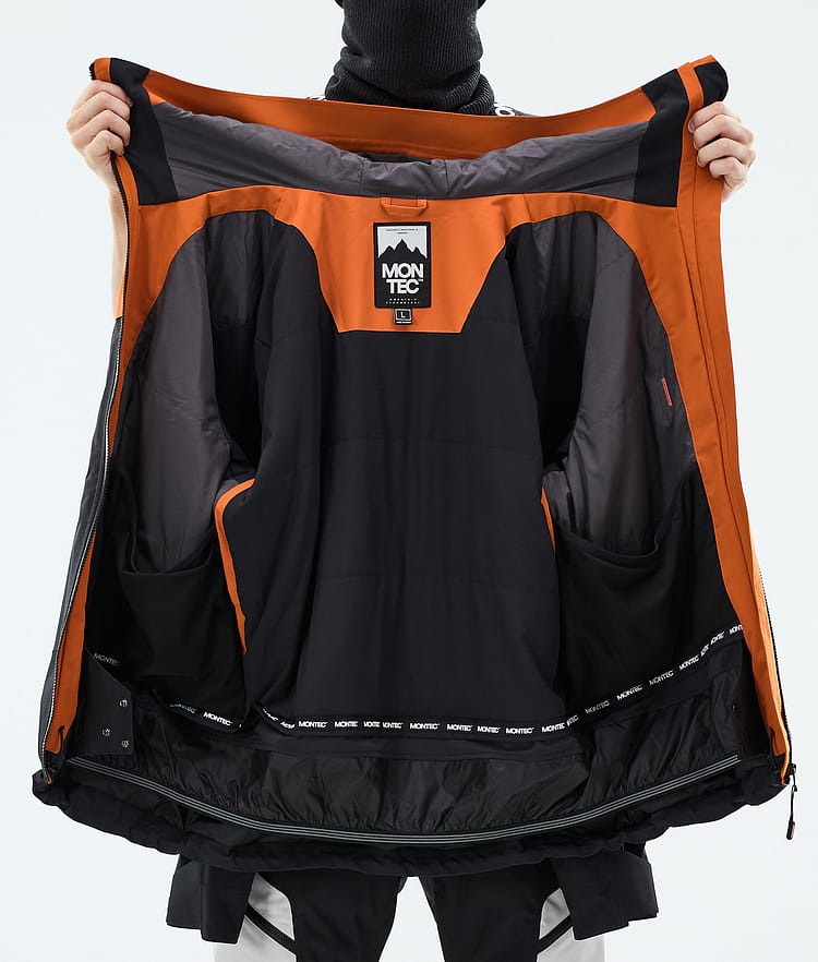 Montec Oracle Laskettelutakki Miehet Burned Orange/Light Grey/Black, Image 9 of 9