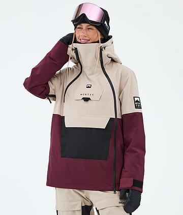 Montec Doom W Lumilautailutakki Sand/Black/Burgundy