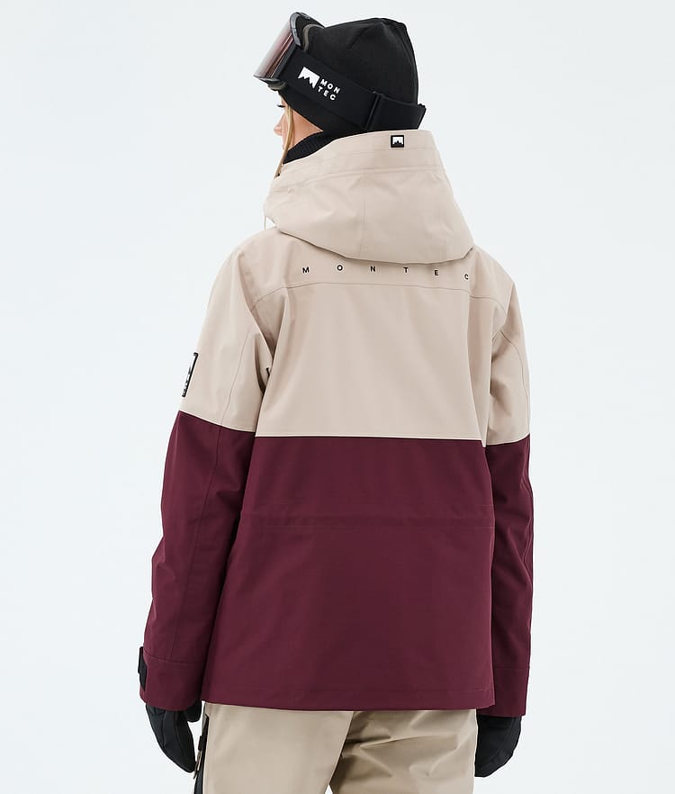 Montec Doom W Lumilautailutakki Naiset Sand/Black/Burgundy, Image 6 of 10