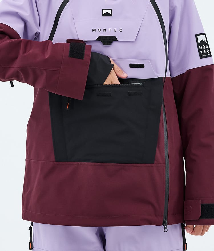 Montec Doom W Lumilautailutakki Naiset Faded Violet/Black/Burgundy, Image 8 of 10