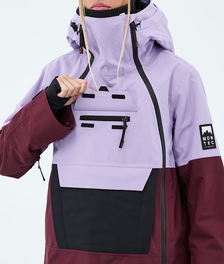 Montec Doom W Lumilautailutakki Naiset Faded Violet/Black/Burgundy, Image 9 of 10