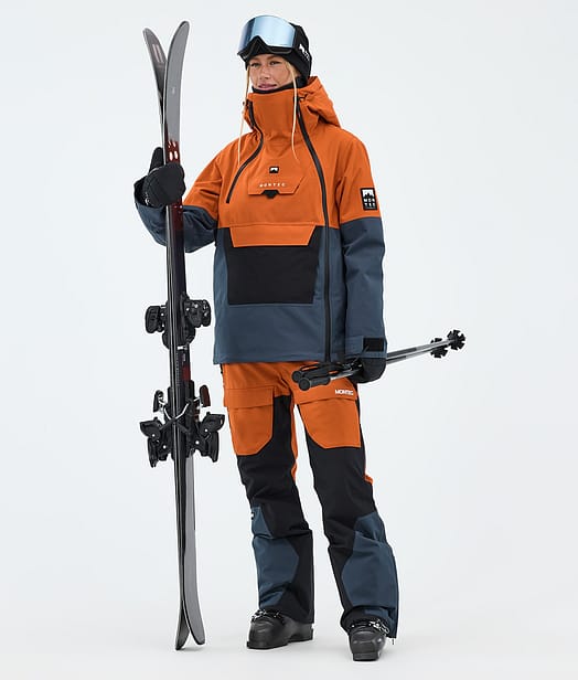 Montec Doom W Laskettelu Outfit Burned Orange/Black/Metal Blue