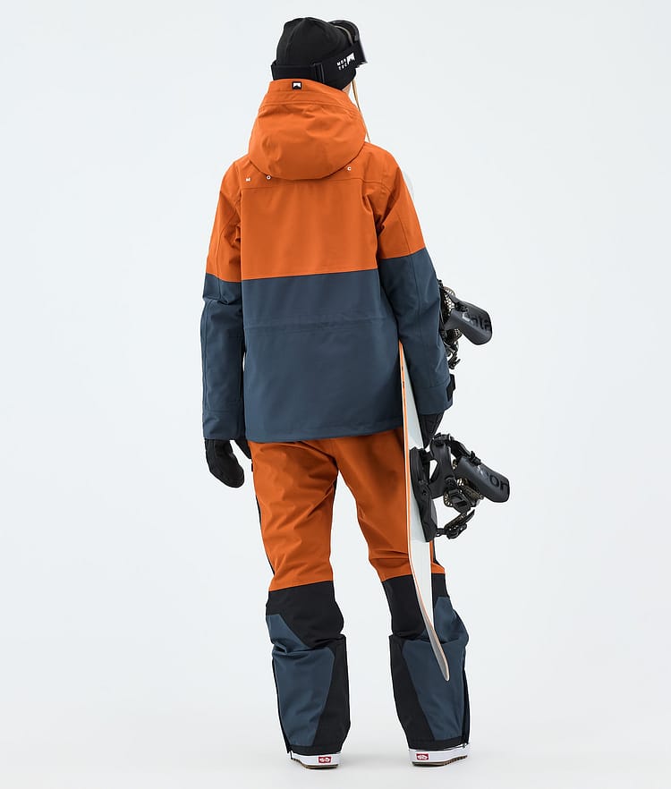 Montec Doom W Lumilautailu Outfit Naiset Burned Orange/Black/Metal Blue, Kuva 3 / 3
